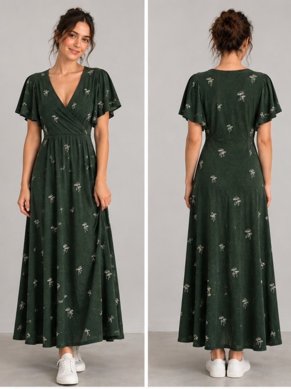 (Poison Pear) Mushroom maxi dress